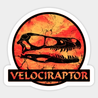 Velociraptor Fossil Sticker